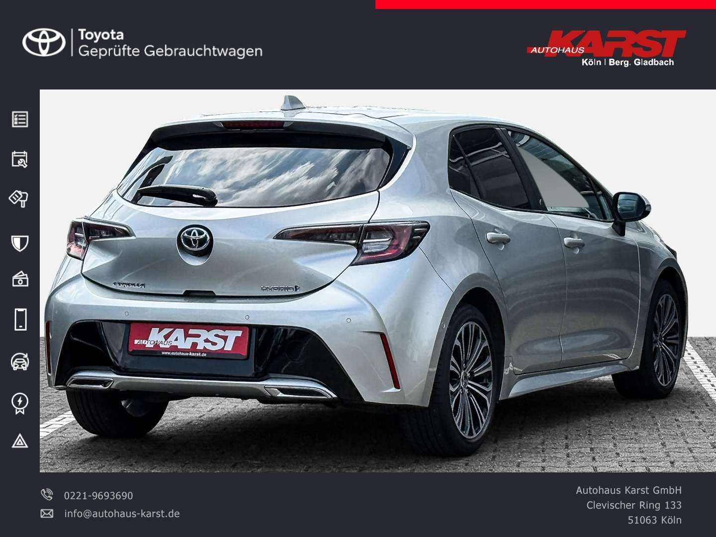 Foto 1 - Toyota Corolla 2.0 HSD PDC, Kamera, Navi, silber