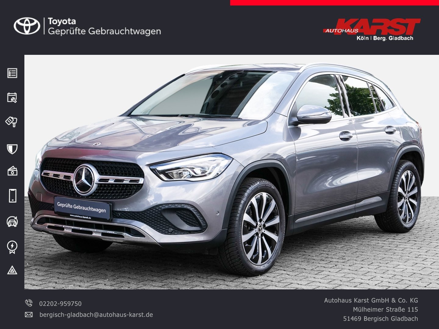 Foto 1 - Mercedes-Benz GLA 200 7G-DCT 7Gang Automatik, Mountaingrau-Met