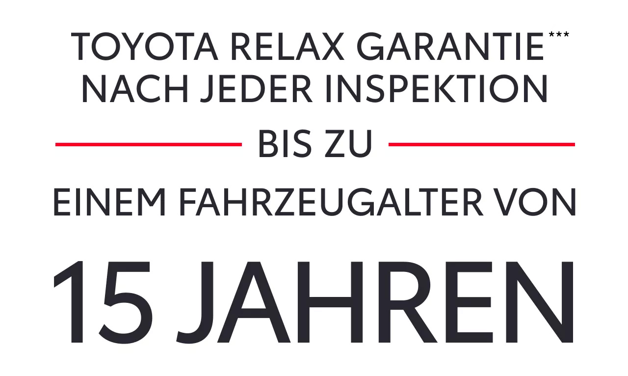 Toyota Relax Garantie